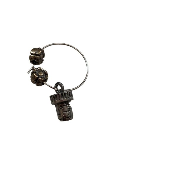 Wine Glass Drink Markers Set of 12-6 Silver tone 6 Gold tone Cocktail Charms - Picture 14 of 16